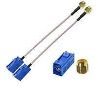 SMA to Fakra C Cable RG316 SMA Male to Fakra C Female Coaxial Cable TUOLNK 6inch (15cm) WiFi Antenna Assembly Extension Cable for Vehicle Wifi Radios Security System Pigtail Cable 2 Pack