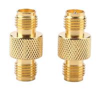 2Pcs Adapter Test Converter SMA to RP-SMA Female RF Connector Coaxial Adapter for Radio Extension Cable Router