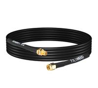 SMA WiFi Antenna Extension Cable 5M /16.4ft SMA Male to Female Low Loss Coaxial RG58 Cable for 2G/3G/4G/5G LTE Antenna Wireless Router WLAN Modem BaoFeng Kenwood Yaesu(Not for TV)