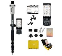 SMA25R Net GNSS RTK Survey System Handheld High Precision Positioning Receiver with Collector, CORS Connection, 10cm Accuracy by PPP, Tilt Compensation, for Land Surveying, Construction（include pole）