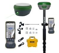 SMA28H Laser RTK GNSS Rover with Collector Permanent Software, Dual Cameras, AR Real Scene Stakeout, Work as Base Station for Drones/UAVs,120° IMU, Laser Range 30m,UHF 15km, 2cm Accuracy, 4G/NFC/NTRIP