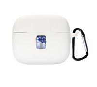 smaate Silicon Case Cover Compatible with ZIUTY A1 Wireless Earbuds, Protective Case with “S” Shaped Dual Carabiner, with Window for LED Display