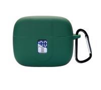 smaate Silicon Case Cover Compatible with ZIUTY A1 Wireless Earbuds, Protective Case with “S” Shaped Dual Carabiner, with Window for LED Display