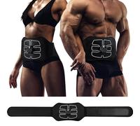 SMABEA ABS Stimulator,EMS Muscle Stimulator,ABS Trainer Belt Abdominal Exerciser Stimulator,Abdominal Trainer,ABS Toning Belt,Training Gym Workout for Men and Women (NO NEED REPLACEMENT PADS OR GEL)