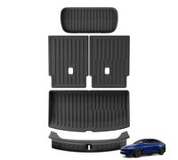 SMABEE 5PCS Full Set of Floor Mats for Tesla Model Y L Premium 6-seat 2026 | Backrest Mat,Cargo Liner,Rear Bumper Protector,Front Trunk Liner,2026 Model Y L Premium Accessories,All Weather Floor Liner