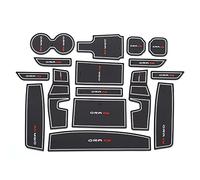 smabee Anti-Slip Gate Slot Mat for Ora Funky Cat 2021-2023 Car Gate Slot Cup Mat Center Console Liner Premium Custom Cup Holder Mat Interior Accessories 16pcs/set (WHITE)