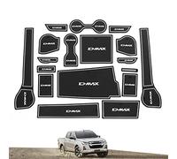 smabee Cup Holder Liner Kit for ISUZU D-MAX 2021-2023 Isuzu Rodeo Gate Slot Cup Mat Center Console Door Groove Pocket Anti-Slip Mats Interior (Right-hand drive) (WHITE)