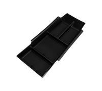 smabee Lower Center Console Organizer Compatible with Chevy Equinox EV 2025 2024 Storage Box Insert Tray ABS Accessories Black