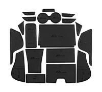 smabee Non-Slip Cup Holders Mat Compatible with Nissan Ariya 2022 2023 Door Groove Pad Anti-Slip Custom Liners Center Console Liner Mats Interior Accessories 18pcs (black)