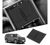 SMABEE Wireless Charger Mat for 2024 2025 Hyundai Santa Fe Not for Tucson Car Center Console Auto Interior Protector Pad Silicone Accessories Black