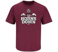 SMACK APPAREL TALKIN' THE TALK Horns Down T-Shirt for Texas A&M College Fans (SM-5XL), Maroon, 2XL