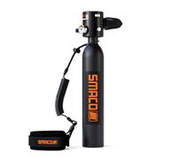 SMACO Mini Scuba Tank 0.5L Handheld Mini Diving Tank Reusable Lung Air Tank Pony Bottle up to 10 Minutes Dive Time Diving Cylinder for Underwater Exploration Emergency Rescue S300