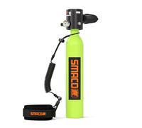 SMACO Mini Scuba Tank 0.5L Handheld Mini Diving Tank Reusable Lung Air Tank Pony Bottle up to 10 Minutes Dive Time Diving Cylinder for Underwater Exploration Emergency Rescue S300