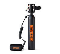 SMACO Mini Scuba Tank 0.5L Portable Small Diving Tank for Underwater Breathing Reusable Diving Cylinder Lung Air Tank for Emergency Rescue Boat Cleaning Backup Air Source Pony Bottle S300