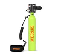 SMACO Mini Scuba Tank 0.5L Portable Small Diving Tank for Underwater Breathing Reusable Diving Cylinder Lung Air Tank for Emergency Rescue Boat Cleaning Backup Air Source Pony Bottle S300