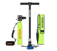 SMACO Mini Scuba Tank 0.5L Portable Small Diving Tank for Underwater Breathing Reusable Diving Cylinder Lung Air Tank for Emergency Rescue Boat Cleaning Backup Air Source Pony Bottle S300