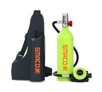 SMACO Scuba Tank Diving Gear for Diver Mini Scuba Tank Oxygen Cylinder with 15-20 Minutes Capability Diving Oxygen Underwater Breathing Device 1L Diving & Snorkeling Equipment
