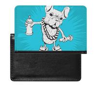 SMACQ Passport and Vaccine Card Holder Pug Dog Passport Cover Documents Organizer Protector