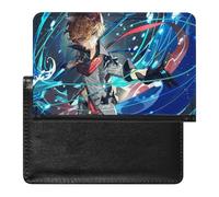 SMACQ Passport Holder Anime Boy Passport Cover Case Waterproof Travel Wallet For Women Men