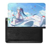 SMACQ Passport Holder Anime Girl Passport Cover Case Waterproof Travel Wallet for Women Men