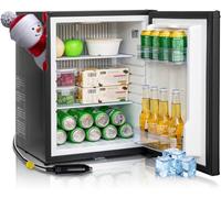 Smad 12V Fridge Campervan Caravan Truck Travel Camping Fridge 53L 2 Way Black