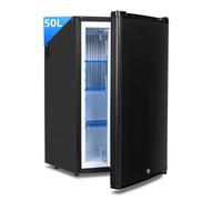 Smad 12v Fridge For Campervan 50L, 2 Way Camping Fridge For Campervan RV Truck Camper Van 12V/240V, Reversible Door, 0-10℃, 0dB, Lockable