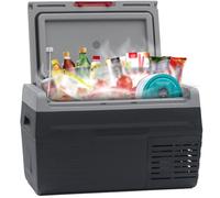 Smad 20L Portable Car Fridge, 12/24V Compressor Electric Cooler for Vehicle, Truck, RV, Outdoor, Camping, Picnic, Road Trip (-20°C to 20°C)