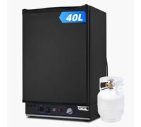 Smad 3 Way Fridge 40L, 12V 240V Gas Fridge for Camping Caravan, Camper