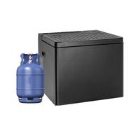 Smad 41L Camping Fridge, 3 Way Fridge Camping Gas 12V 240V for Caravan, Campervan, Van, Motorhome, Garage, Truck, Tent, RV, Mobil-Home, Black