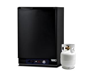 Smad 60L Gas Fridge, 3 Way Fridge for Camping, Silent LPG,0dB,0-10°C, Suitable for Campervan, Motorhome, RVs, Caravan, Mobile Food Trolley, Lorry, Propane 30mbar