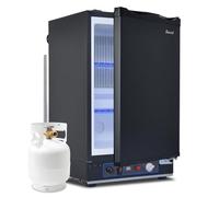 Smad Camping Fridge 40L, 3 Way Fridge Camping Gas 12V 240V, Slient | for Caravan, Campervan, Van, Motorhome, Garage, Truck, Tent, RV, Mobil-Home, Black