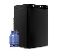 Smad Camping Fridge Freezer 100L, 3 Way Fridge Gas 12V 240V for Caravan