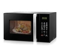 Smad Combination Microwave Oven 25L, Grill 1000W, 900W Microwave Oven with Turntable and Baking Plate, 11 Power Levels, 9 Auto Menus, Defrost Function, Easy Clean, Children Lock