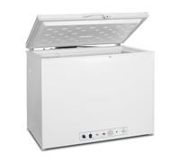 Smad Gas Chest Freezer 191L, 2 Way Camping Fridge, 240V/Propane Gas for Campervan, Caravan, Motorhome, Garage, Home, 0dB, -12℃-0℃ White with Lock, Basket [Energy Class G]