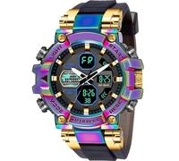 SMAEL Mens Colorful Outdoor LED Digital Watch Waterproof Tactical Army Wrist Sports Watches for Men Military 8027, Black Dial -Multicolor Case -Black StrapSM8027, Fashion & Casual