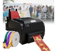 smafoseedding Crafts Ribbon Printer,Party Favor Ribbon Maker,With Three Rolls Of 90m Ribbon,Print Speed: 150mm/s,For Floral Bouquet Gifts/Crafts/Bows/Party/Wedding,Simple To Use,Singlerow