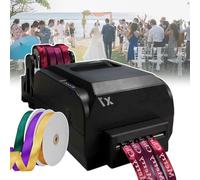 smafoseedding Crafts Ribbon Printer,Party Favor Ribbon Maker,With Three Rolls Of 90m Ribbon,Print Speed: 150mm/s,For Floral Bouquet Gifts/Crafts/Bows/Party/Wedding,Simple To Use,fourrow