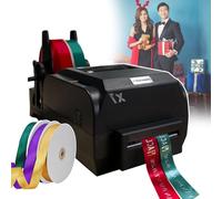 smafoseedding Digital Ribbon Printer,Wedding Ribbon Customization Tool,Printing Resolution: 200 DPI,With Ribbon Holder,For Weddings/Parties/Birthdays/Various Festivals/Home Decoration doublerow