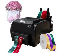 smafoseedding Digital Satin Ribbon Printing Machine,DIY Ribbon Printer,With Ribbon Holder,Printing Resolution: 200 DPI,For Weddings/Parties/Birthdays/Various Festivals/Home Decoration,doublerow