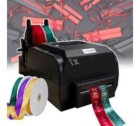smafoseedding Digital Satin Ribbon Printing Machine,Satin Ribbon Printing Machine,Supports 50+ Languages,With Ribbon Holder,Print Speed: 150mm/s,Print Simple Plain Text/Patterns/Logos doublerow