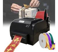 smafoseedding Digital Satin Ribbon Printing Machine,Satin Ribbon Printing Machine,With Three Rolls Of 90m Ribbon,Printing Resolution: 200 DPI,Suitable For Packaging & Making Gifts Singlerow