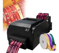 smafoseedding DIY Ribbon Printer,Digital Satin Ribbon Printing Machine,Supports 50+ Languages,Print Speed: 150mm/s,Suitable For Floral Bouquet Gifts/Crafts/Bows/Party/Wedding,Simple To Use,fourrow