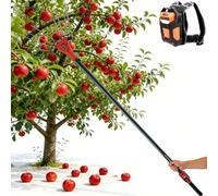 smafoseedding Electric Fruit Picker Cordless, Electric Olive Harvester Machine W/Telescopic Pole,6,500 Rpm,Extendable Backpack Motorized Fruit Tree Shaker For Olives,Walnut,Coffee Beans,Berry 250W