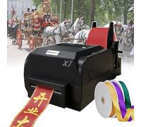 smafoseedding Satin Ribbon Printing Machine,Personalized Ribbon Machine,With Ribbon Holder,Supports 50+ Languages,Print Simple Plain Text, Patterns, Logos,For Weddings/Parties/Birthdays,Singlerow