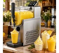 smafoseedding Stainless Steel Slushie Maker,2.3l Slushy Machine, 215w Soft Serve Ice Cream Machine,No Ice Needed,4-In-1,Automatic Cleaning,Cold Drinks For Mobile Cart Cafe Home Commercial