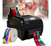 smafoseedding Wedding Ribbon Customization Tool,Digital Ribbon Printer,With Three Rolls Of 90m Ribbon,Printing Resolution: 200 DPI,Print Simple Plain Text, Patterns, Logos,Simple To Use,doublerow