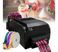 smafoseedding Wedding Ribbon Customization Tool,Digital Ribbon Printer,With Three Rolls Of 90m Ribbon,Printing Resolution: 200 DPI,Print Simple Plain Text, Patterns, Logos,Simple To Use,fourrow