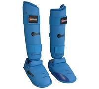 Smai WKF Sports Master Shin Pad Instep Shin Guards Blue, blue, Large