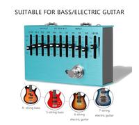 Small 10 Segment Equalizers Guitar Effects Box Guitar Effects Frequency Adjuster Sound Accessory Equalizers Pedal Portable Equalizers Device