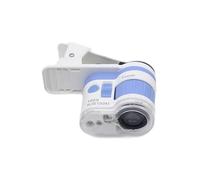 Small 100X Lens Tool with White Double Light General Phone Clip Stong Construction for Accuracy Analysis LED Light Double Source Microscope